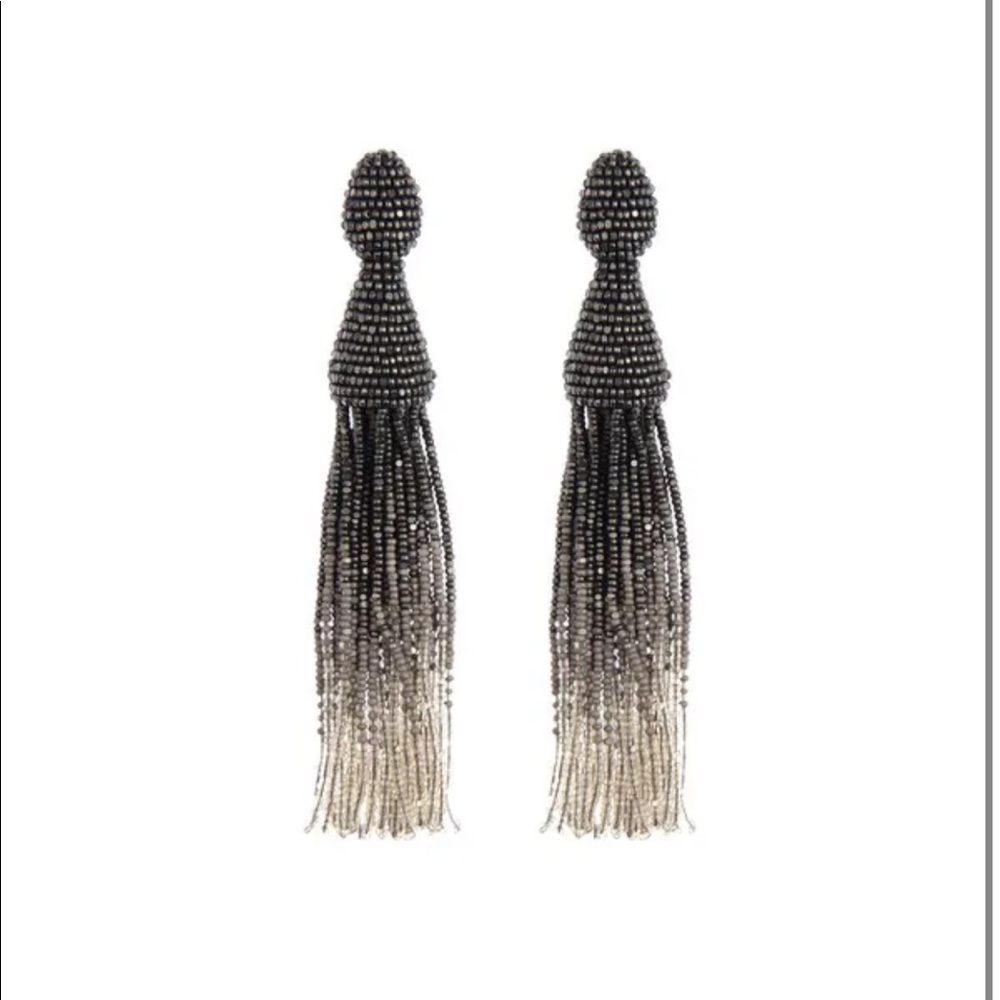 Oscar de la Renta clip on earrings